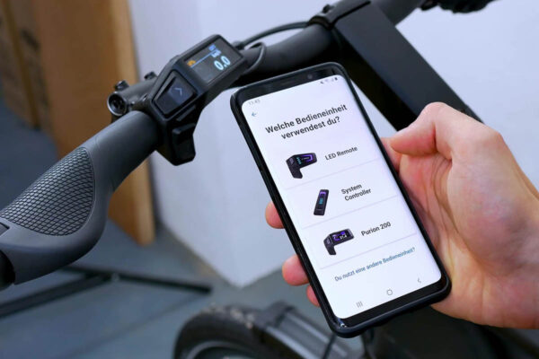 Setting up the Bosch Purion 200 control unit in the Bosch eBike Flow app