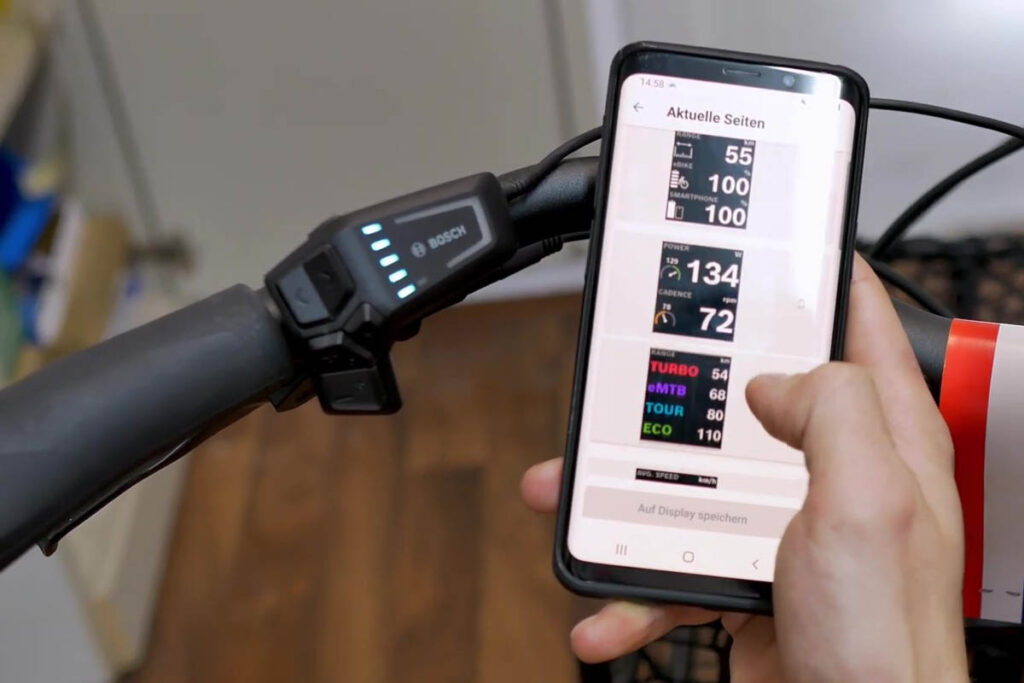 Changing the order of the Ride Screens in the Bosch eBike Flow app