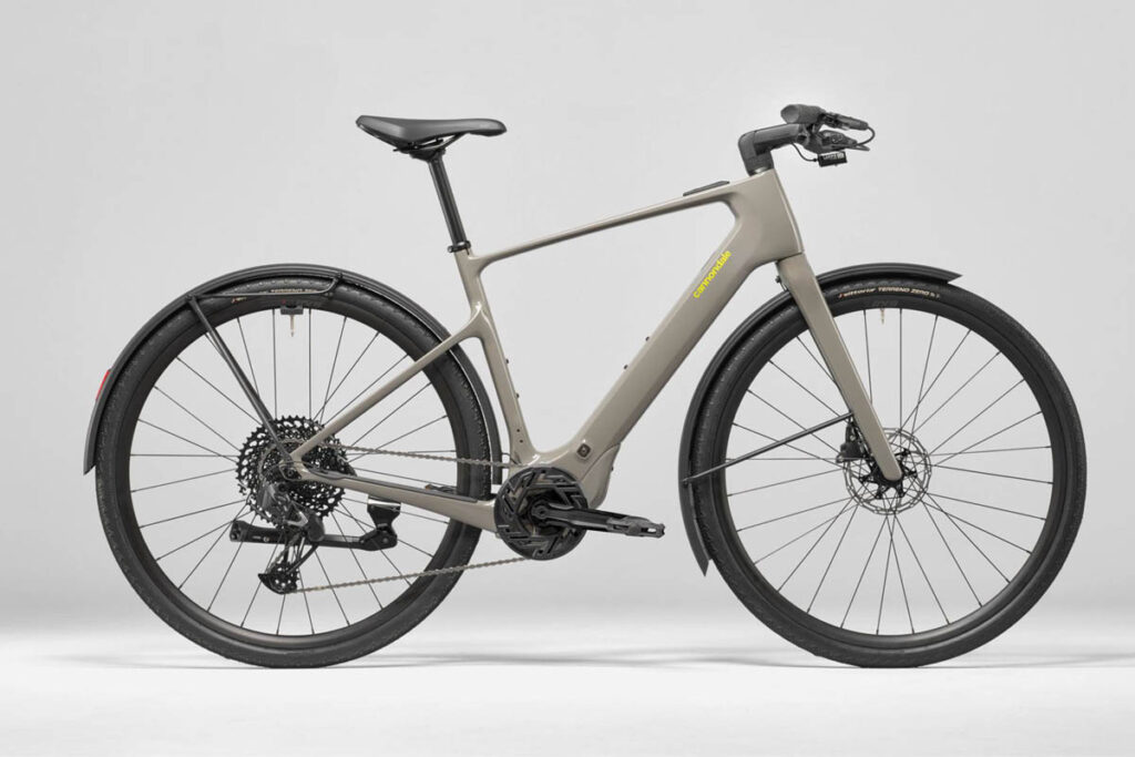 Cannondale Tesoro Neo Carbon 1 ebike in the colour Stealth Grey