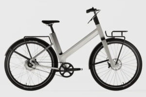 Anod ebike equipped with racks for front and rear wheel