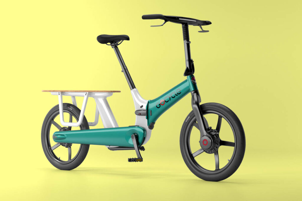 Gocycle CX+ ebike in the colour White Green