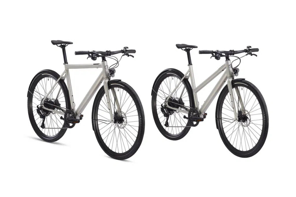 Ampler Curt Anyroad ebike in the colour Silver