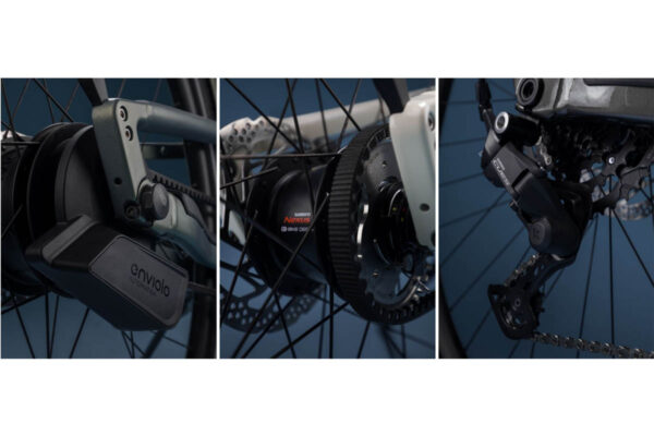 Drivetrain options for the three versions of the Orbea Diem ebike