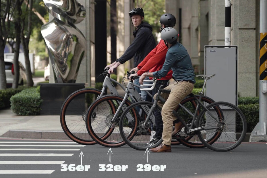 eDirtysixer ebike for particularly tall people