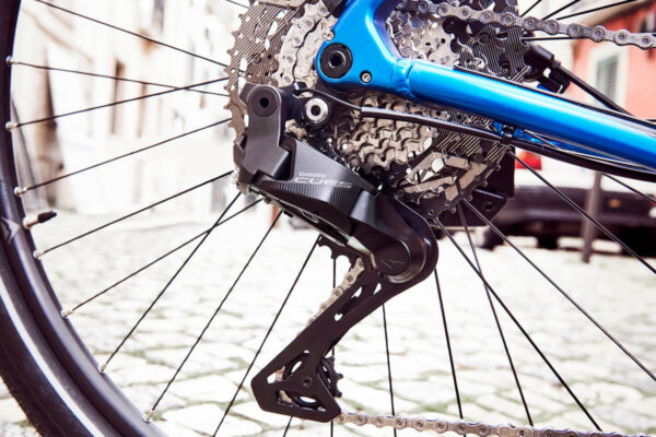 New eShift solution for Shimano Cues Di2 derailleur presented by Bosch at Eurobike 2024