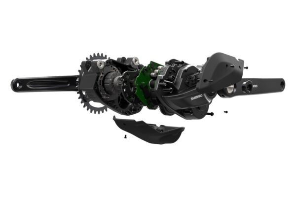 Shimano EP500 ebike motor in exploded view