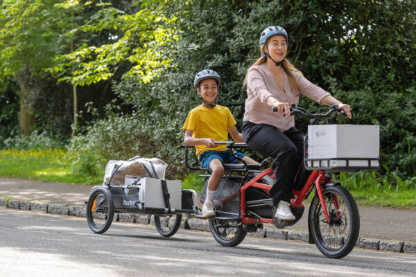 Tern Quick Haul Long ebike approved for use with a bicycle trailer