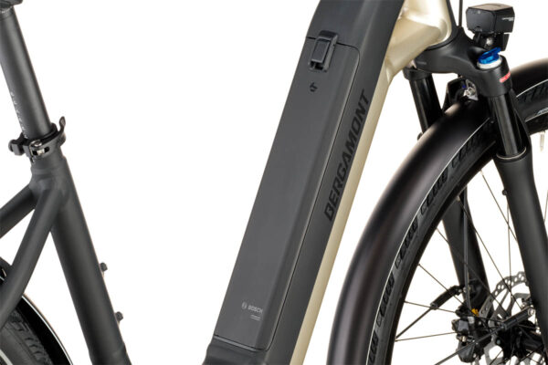 Removable battery on the Bergamont E-Ville ebike