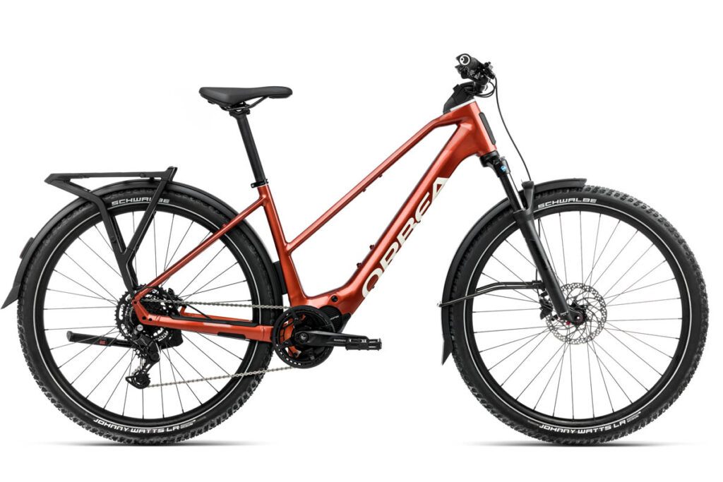 Orbea Kemen Adv ebike in the colour Mars Red