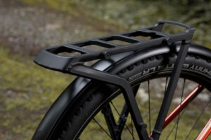 Rear rack on the Orbea Kemen Adv ebike for the 2025 season