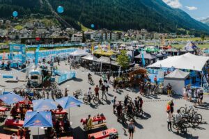 Starting area of the E-Bike World Championships for Everyone in Ischgl