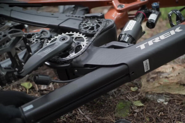 Removable battery on the Trek Slash+ ebike for the 2025 season