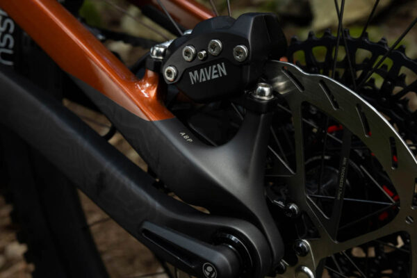 Sram Maven Silver brakes on the Trek Slash+ ebike for the 2025 season