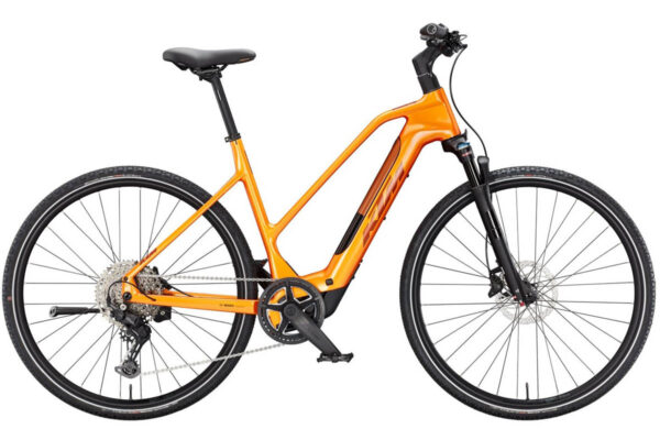 KTM Macina Cross SX Elite ebike for the 2025 season with mid-step frame