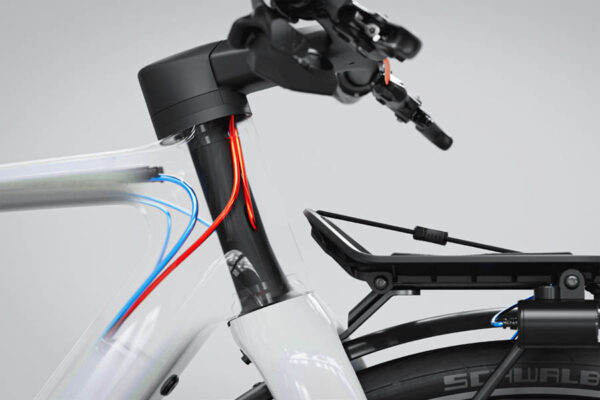 Internal cable routing on the Scott Silence eRide ebike