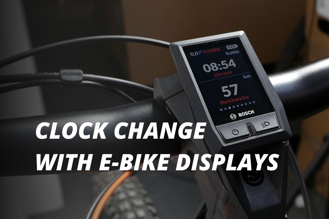 clock change with e-bike displays