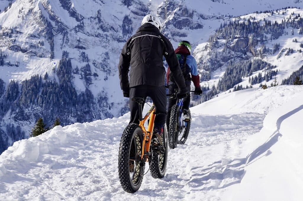 ebikes on snow