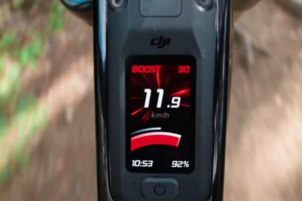 View of the boost mode in the display of the Amflow PL ebike