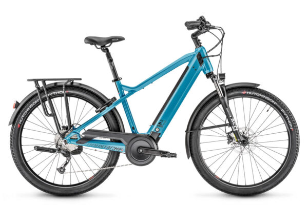 Moustache Samedi 27 Xroad 2 ebike for the 2025 season in the colour Petrol Blue Glossy