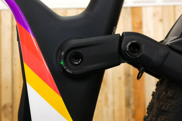 Scale for checking the SAG on the Scott Patron eRide ebike for the 2025 season