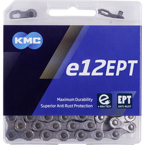 KMC e12 EPT - eBike chain - 130 links silver